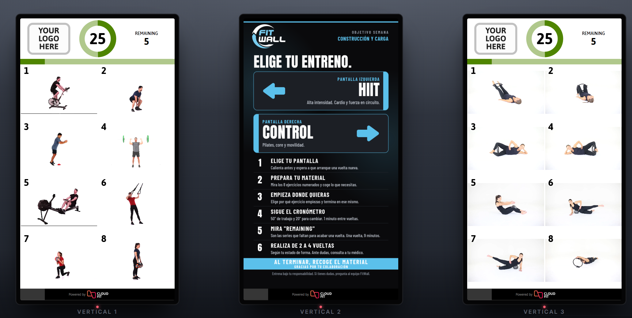 FitWall — Ciclo activo