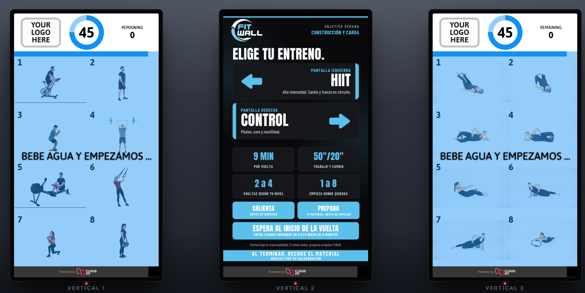 FitWall — Prepara y arranca